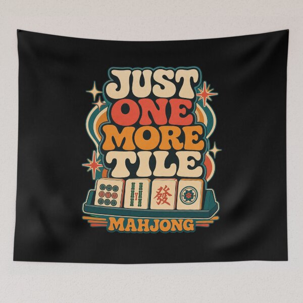 Item preview, Mahjong Game Player Craves Another Tile Retro Style designed and sold by snowry.