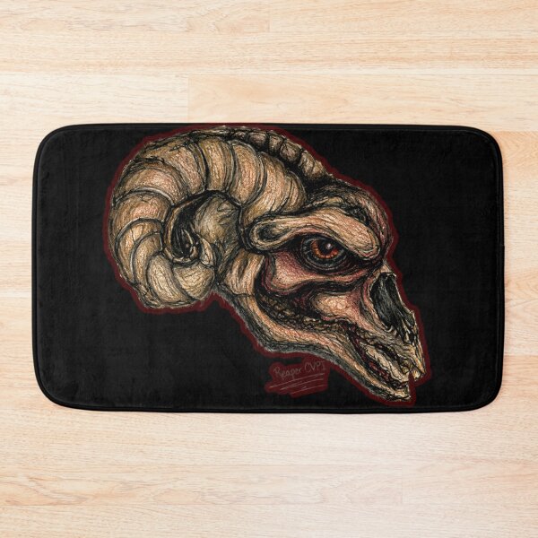 Item preview, ReaperCVPI ( Reaper of Asatru ) hand drawn tattoo art demon goat skull designed and sold by SEVERTREND APPAREL .