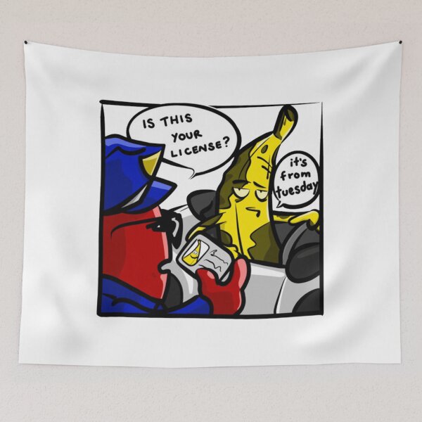 Item preview, Banana License from Tuesday – Absurd Traffic Stop designed and sold by carlobtzzzz.