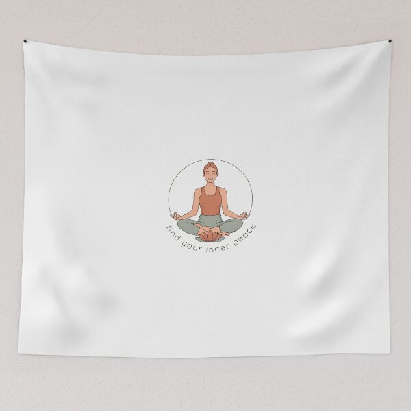 Item preview, Find Your Inner Peace Yoga Art designed and sold by NiftyWrx.
