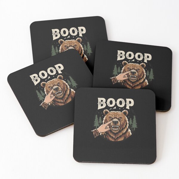 Item preview, BOOP Grumpy Bear Nose Poke Forest Animal Design designed and sold by snowry.