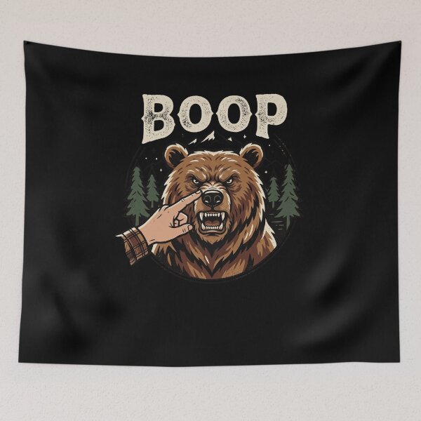 Item preview, BOOP Grumpy Bear Nose Poke Forest Animal Design designed and sold by snowry.