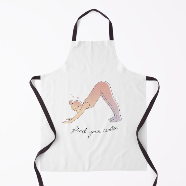 Item preview, Minimalist Yoga Pose with 'Find Your Center' Text designed and sold by NiftyWrx.