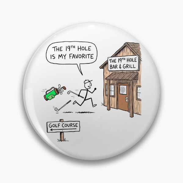 Item preview, Golfer Heads to the 19th Hole designed and sold by ThreadRiotTees.
