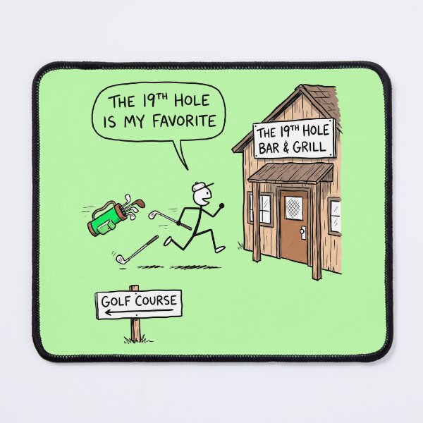 Item preview, Golfer Heads to the 19th Hole designed and sold by ThreadRiotTees.
