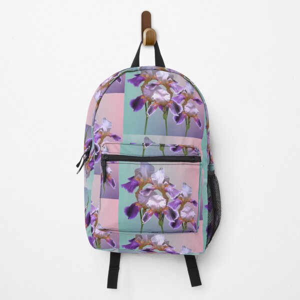 Item preview, Minimalist Vibrant Iris Blossom Photo Collage designed and sold by JurateArt-DK.