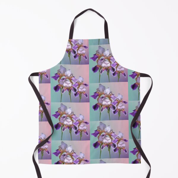 Item preview, Minimalist Vibrant Iris Blossom Photo Collage designed and sold by JurateArt-DK.