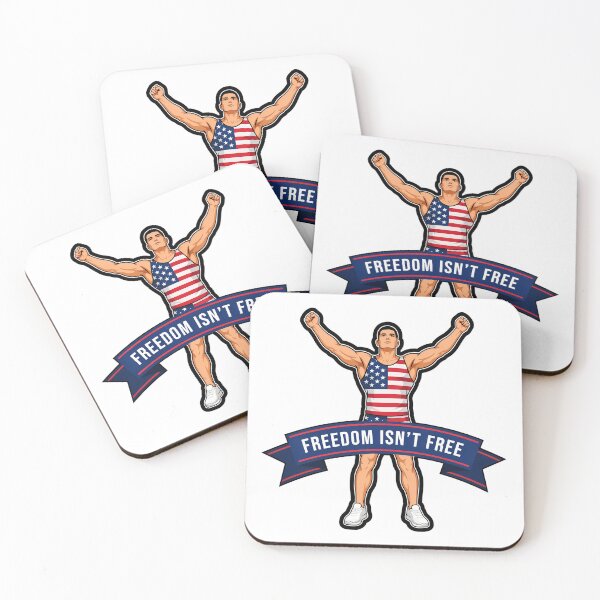 Item preview, Patriotic Individual with 'Freedom Isn't Free' Quote designed and sold by NiftyWrx.