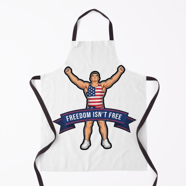 Item preview, Patriotic Individual with 'Freedom Isn't Free' Quote designed and sold by NiftyWrx.