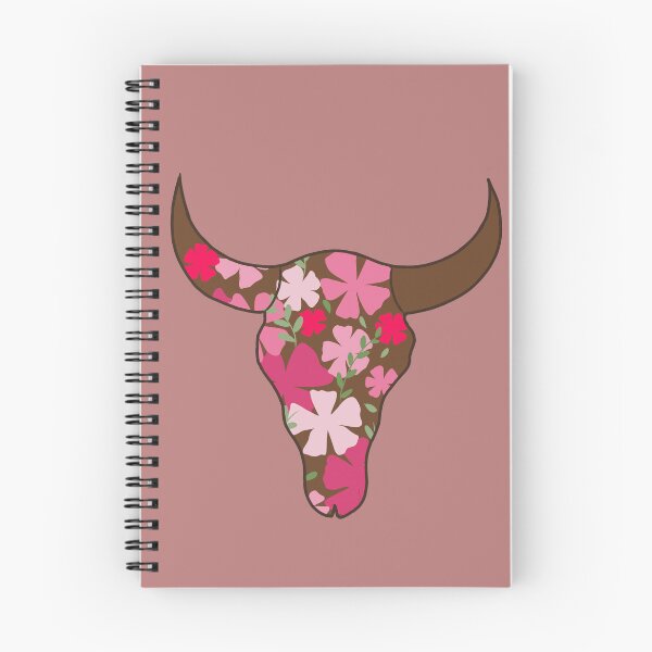 Item preview, Floral cow skull illustration designed and sold by May23ELA.