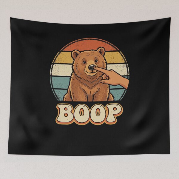 Item preview, BOOP Funny Bear Nose Tap Retro Vintage Design designed and sold by snowry.
