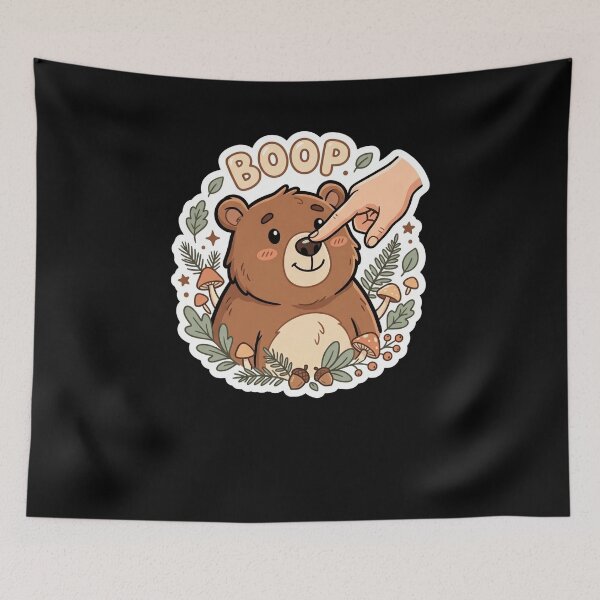 Item preview, BOOP. Cute Bear Nose Tap Forest Animal Lover designed and sold by snowry.