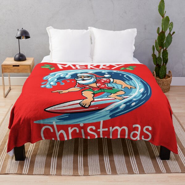 Item preview, Merry Christmas Surfing Santa designed and sold by butterflies-new.