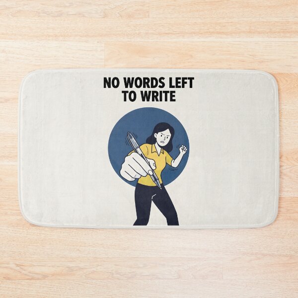 Item preview, Empty Pen No Words Left Dark Comic Poster designed and sold by DuckOddity.