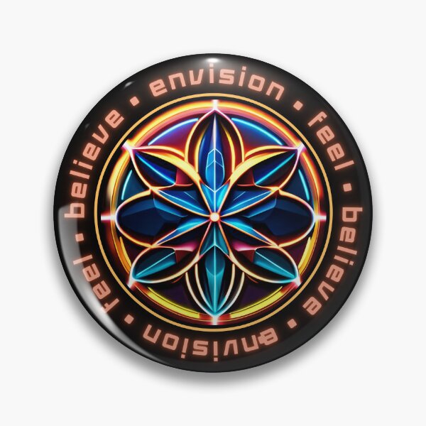 Item preview, Flower of Life Orange Octopetal Cymatics Sacred Geometry designed and sold by Zeporas Castle.