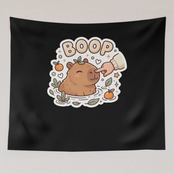 Artikelvorschau, BOOP Capybara – Niedliches Design für Tierliebhaber entworfen und verkauft von snowry.