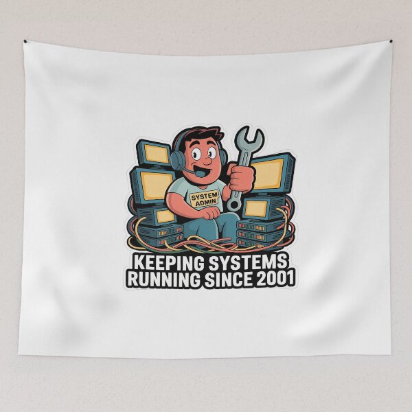 Item preview, System Admin Humor with Wrench designed and sold by NiftyWrx.