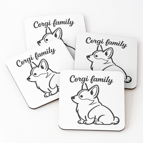 Item preview, Corgi Family Minimal Line Art designed and sold by Tee Visions.