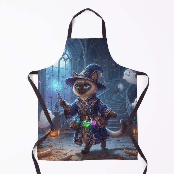 Item preview, Siamese Wizard Cat Halloween – Cute Magical Ghost Kitten Fantasy designed and sold by Ghostlycats2026.