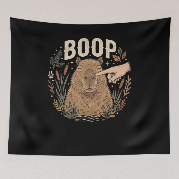 Item preview, BOOP Funny Capybara Nose Poke Animal Design designed and sold by snowry.