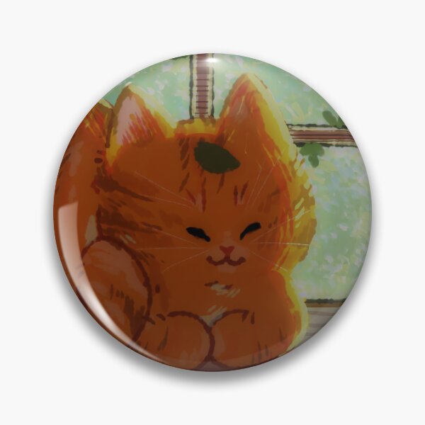 Item preview, Cozy Orange Cat in Coffee Shop Window Aesthetic Illustration designed and sold by ComfyCapuccin.