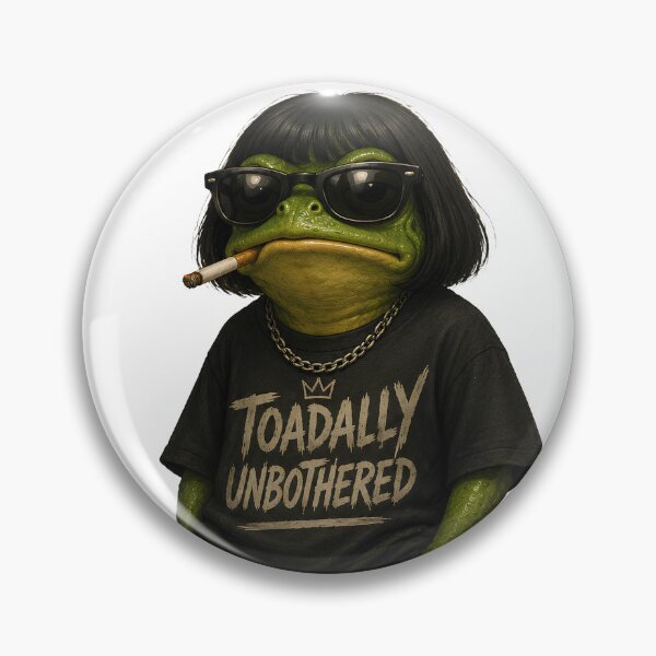Item preview, Toadally Unbothered Frog designed and sold by SurrealSproutz.