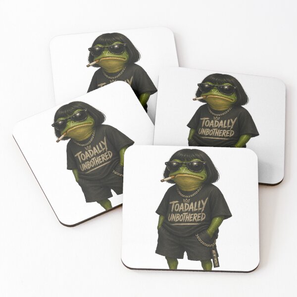Item preview, Toadally Unbothered Frog designed and sold by SurrealSproutz.