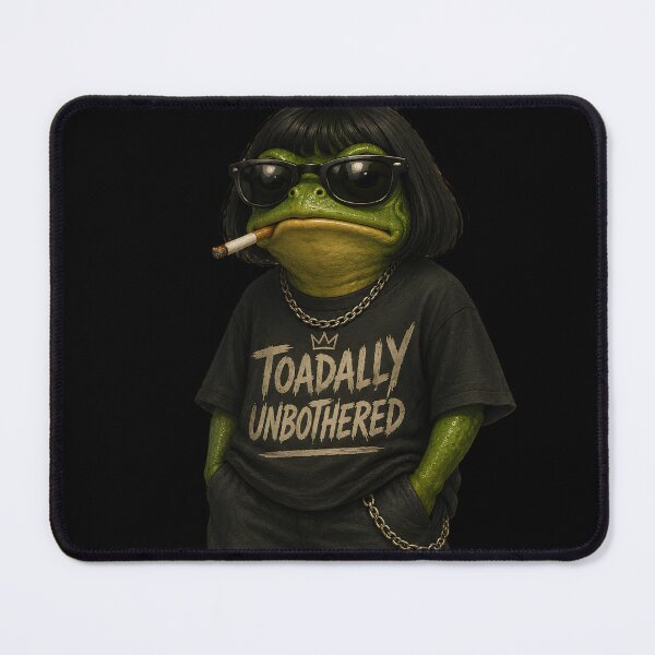 Item preview, Toadally Unbothered Frog designed and sold by SurrealSproutz.
