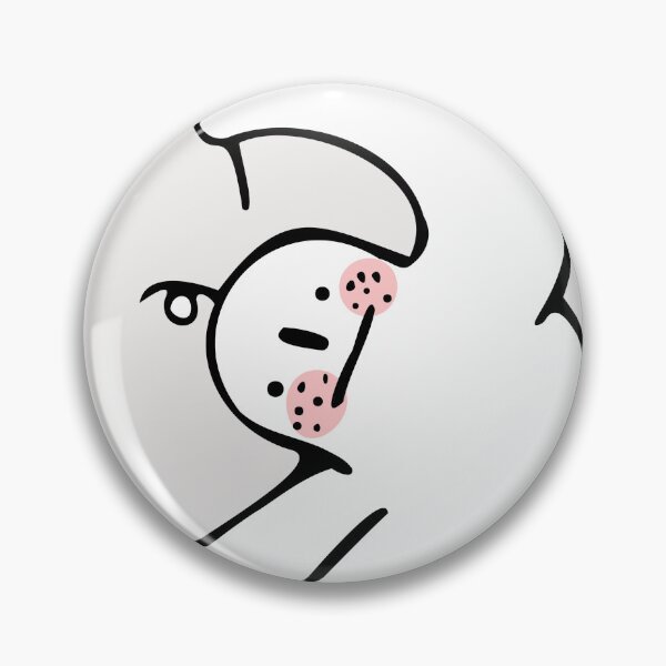 Item preview, Funny Blob Character with Flag Doodle Art designed and sold by PurpleParlo.
