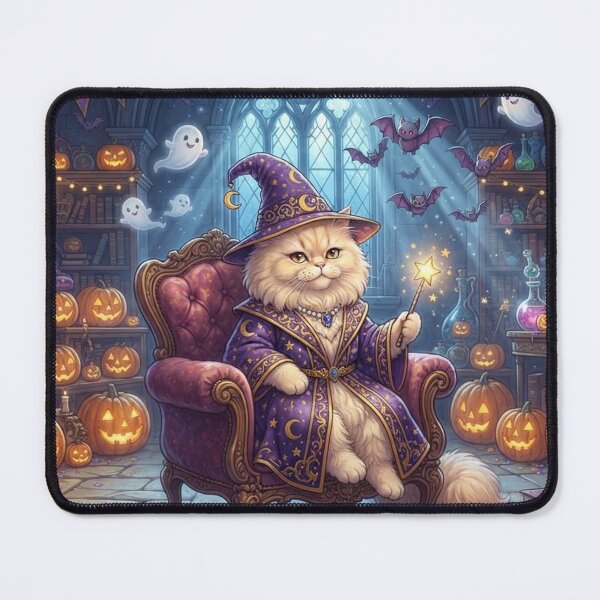 Item preview, Persian Wizard Cat Halloween – Cute Magical Ghost Kitten Fantasy designed and sold by Ghostlycats2026.