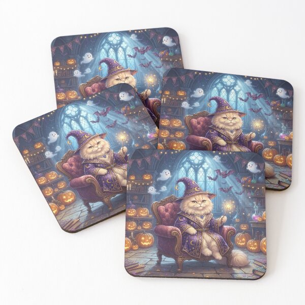 Item preview, Persian Wizard Cat Halloween – Cute Magical Ghost Kitten Fantasy designed and sold by Ghostlycats2026.