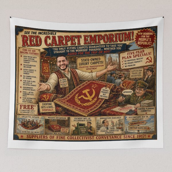 Item preview, Abdul El-Sayed Communist Magic Carpets designed and sold by LoudMouthArt.