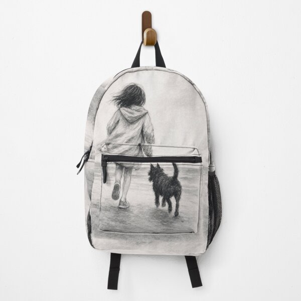 Item preview, Walk by the sea - Girl and her dog designed and sold by Natalia-Vlad.