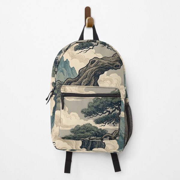 Item preview, Serene Mountain Landscape with Bonsai Tree designed and sold by Elsdansby.