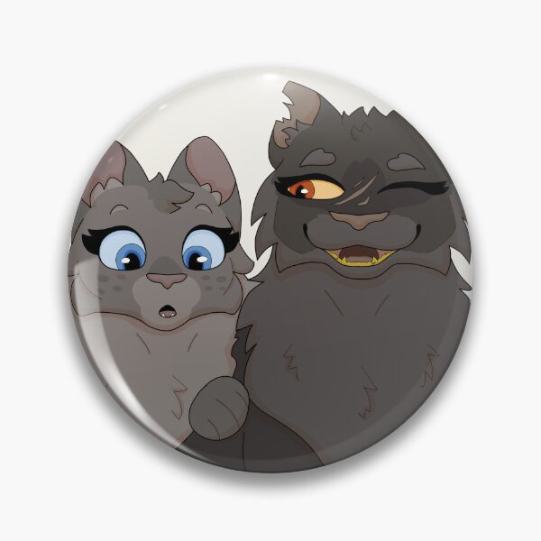 Item preview, Yellow Fang and Cinder Pelt - Fighting Felines designed and sold by HeneryettasArt.