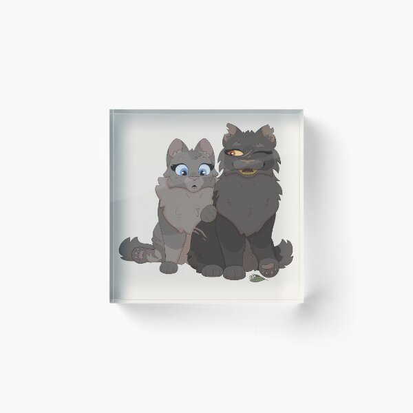 Item preview, Yellow Fang and Cinder Pelt - Fighting Felines designed and sold by HeneryettasArt.