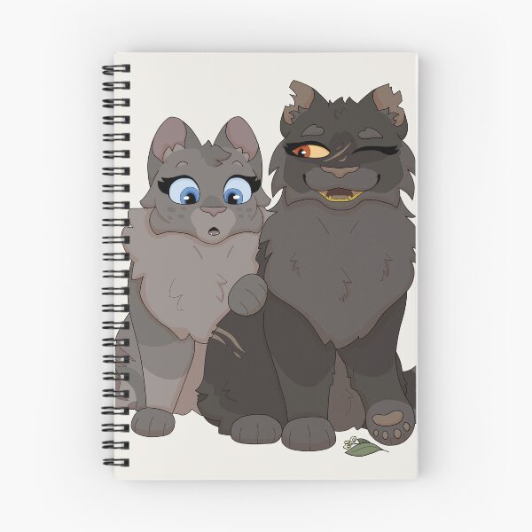 Item preview, Yellow Fang and Cinder Pelt - Fighting Felines designed and sold by HeneryettasArt.