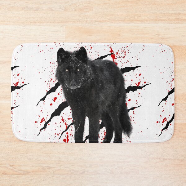 Item preview, Black Wolf Red Paint Splash Grunge Art designed and sold by BULAIR89.