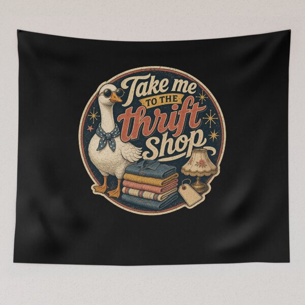 Item preview, Take me to the Thrift Shop Goose Vintage Style designed and sold by snowry.