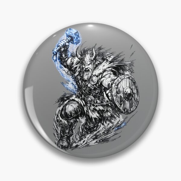 Item preview, Thunder‑Charged Viking God designed and sold by FilBlue.