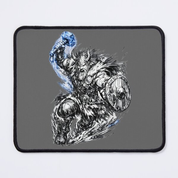 Item preview, Thunder‑Charged Viking God designed and sold by FilBlue.