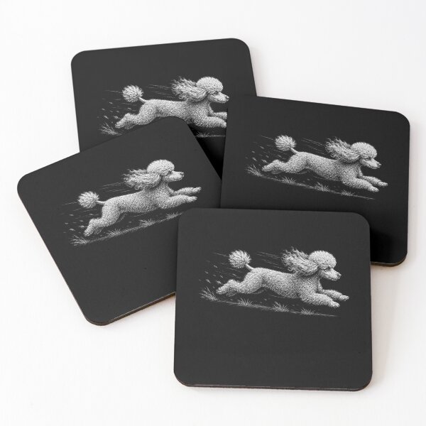 Item preview, Cute Running Poodle Dog Lover designed and sold by gunaone-design.