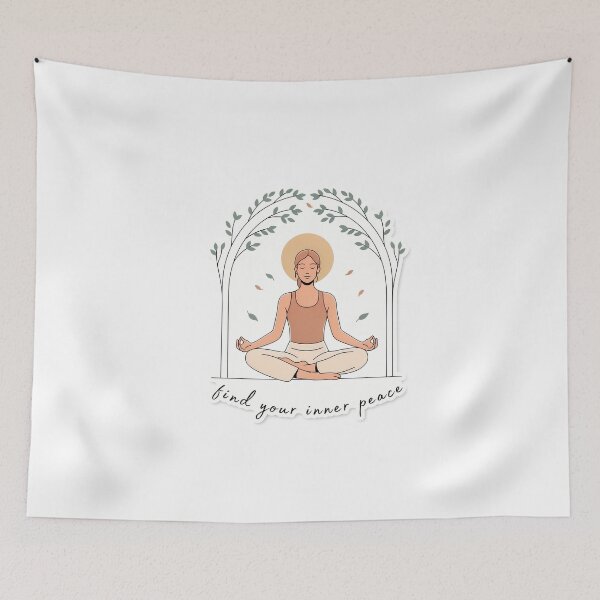 Item preview, Find Your Inner Peace Yoga Art designed and sold by NiftyWrx.