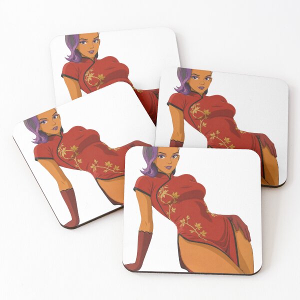 Item preview, Cyber Oriental Warrior Pin-Up | Futuristic Tactical Heroine | Classic Western Animation Art designed and sold by  Hollow Moon Studios..