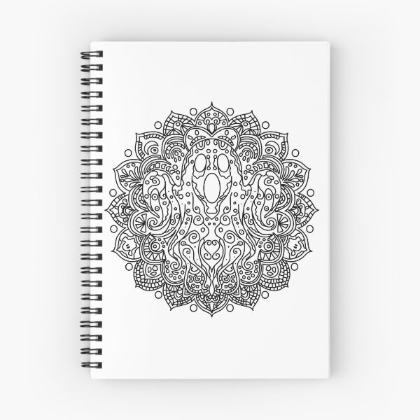 Item preview, Coloring Book Ghost Mandala designed and sold by HRSCreates.