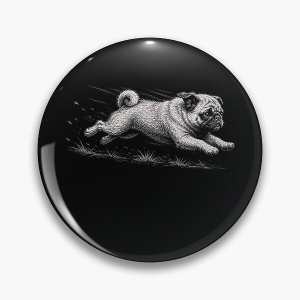 Item preview, Cute Running Pug Dog Mom designed and sold by gunaone-design.