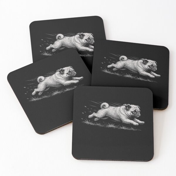 Item preview, Cute Running Pug Dog Mom designed and sold by gunaone-design.