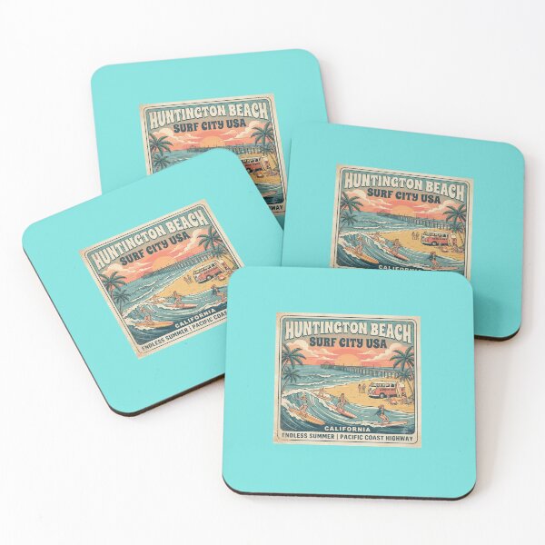 Item preview, Huntington Beach designed and sold by VintageArtByIda.