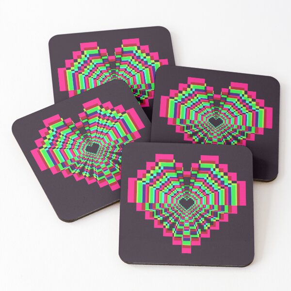 Item preview, Dark Pixel Heart -  Synthwave 2 designed and sold by animinimal.