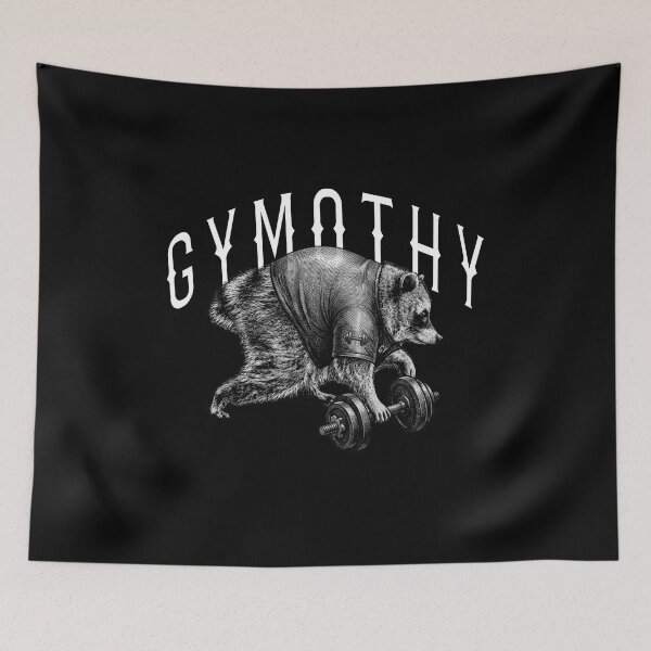 Item preview, Gymothy Raccoon Gym | Vintage Jimothy Trash Panda Workout Graphic Tee | Funny Fitness Weightlifting Workout designed and sold by WillCraftx.